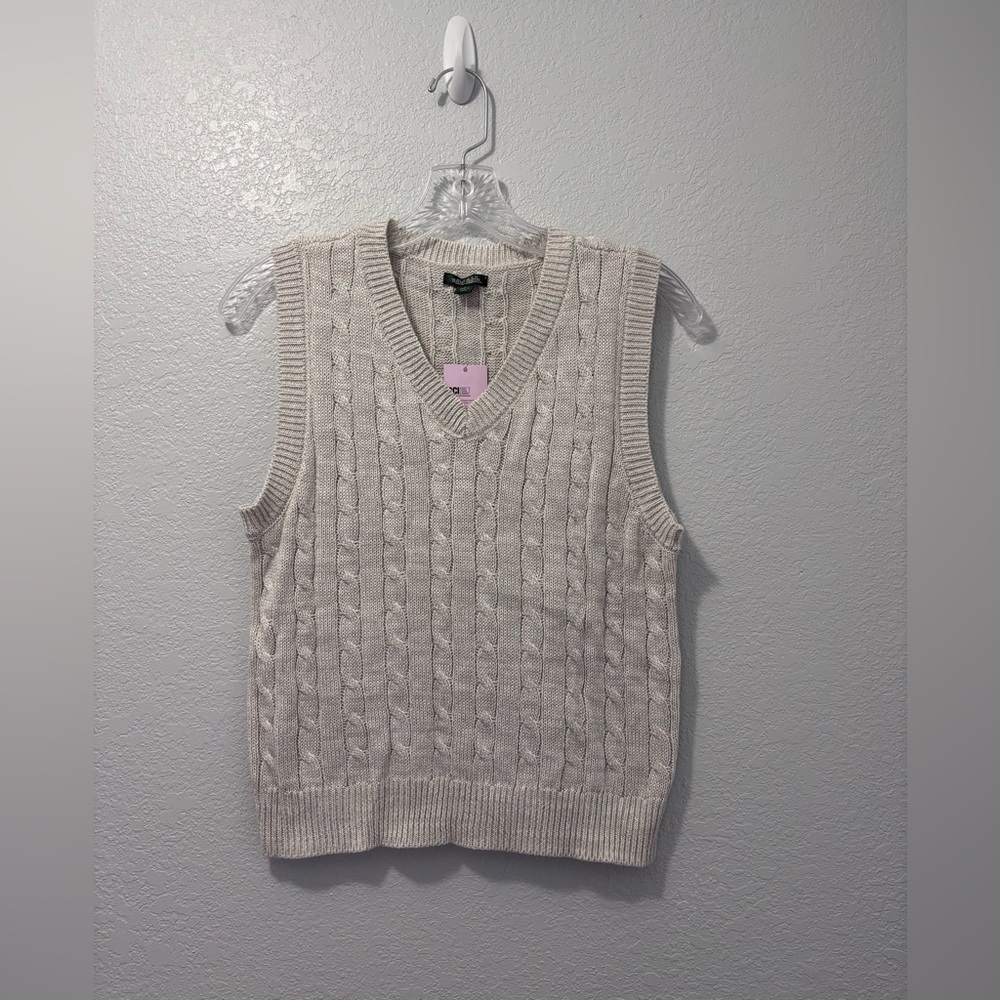 Wild Fable Heather Grey Cable Knit Sweater Vest